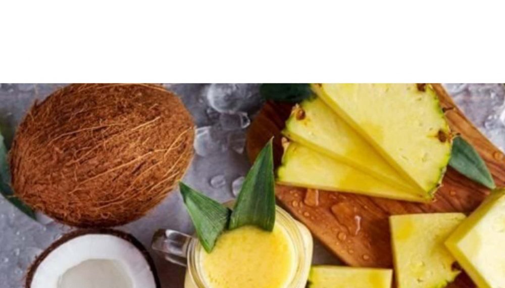 Sumo de côco e ananás